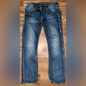 Rock Revival Destin Boot Cut Denim Blue Jeans Sz 30